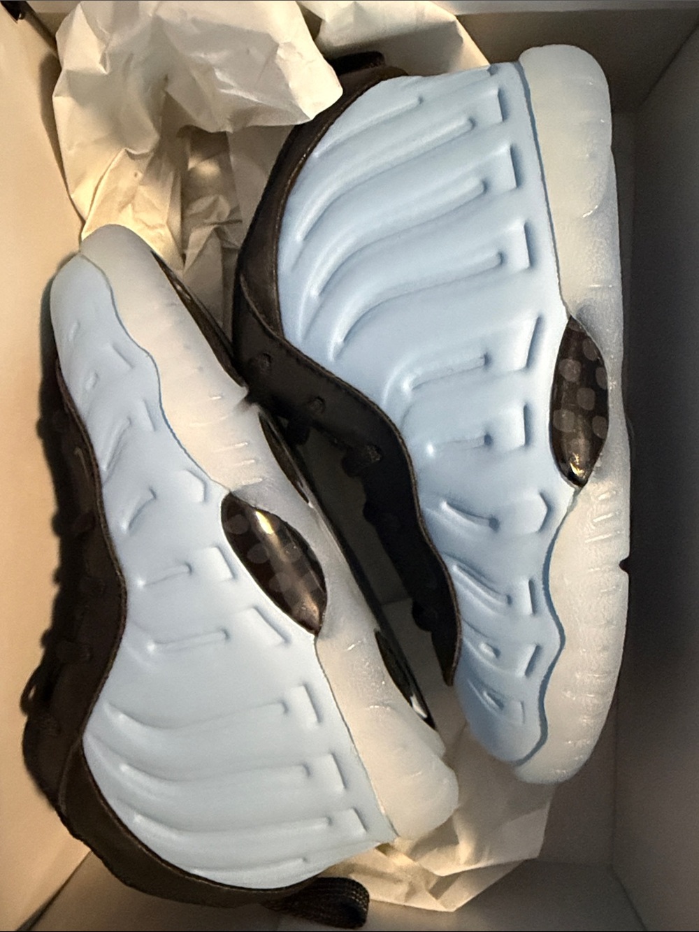 Nike kids  Foamposite - Black / Light Blue